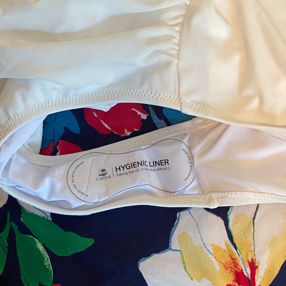 Cupshe Cream Ruffled Swimsuit - Picture 6 of 7